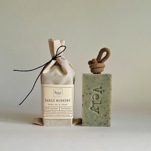 Natural soap with green clay and mint "Early Morning"